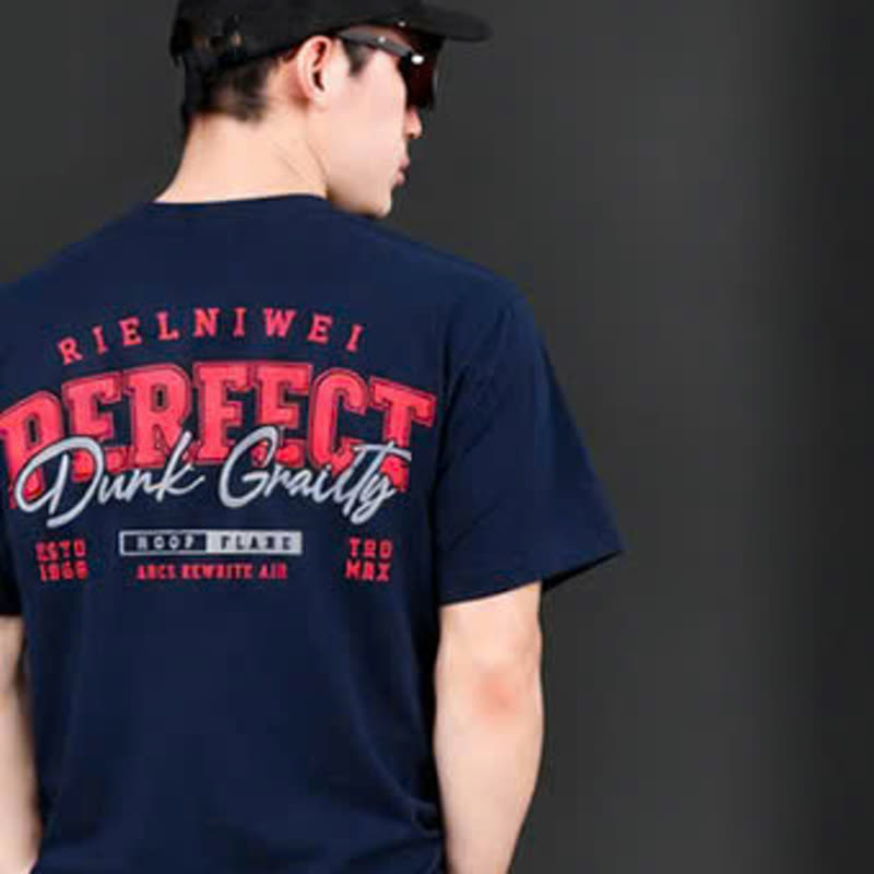 Áo phom rộng in nổi perfect – navy sỉ tại xưởng Hoàng Hưng